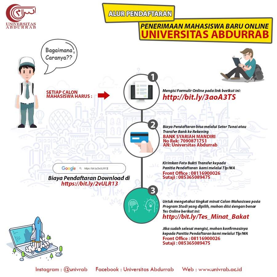 Alur Pendaftaran Penerimaan Mahasiswa Baru Online
